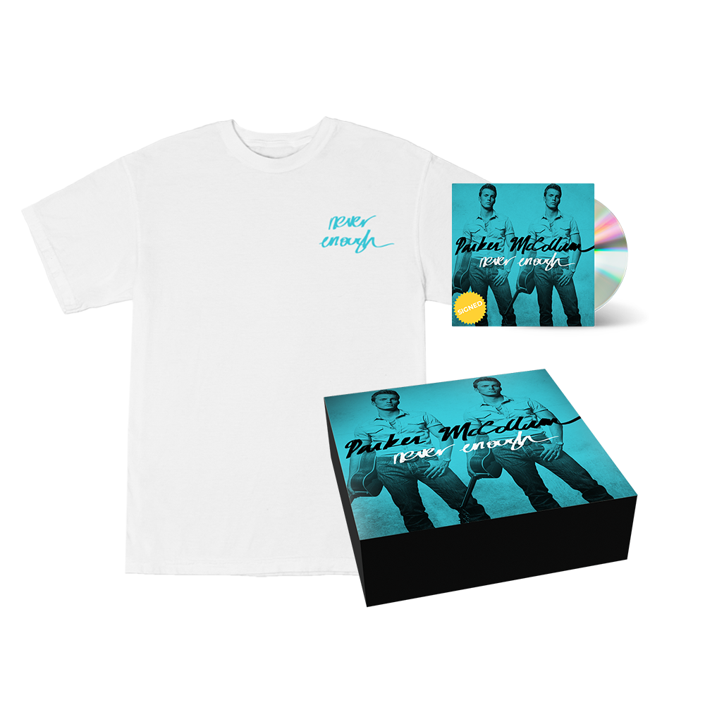 Never Enough CD + T-Shirt Box Set (Signed)